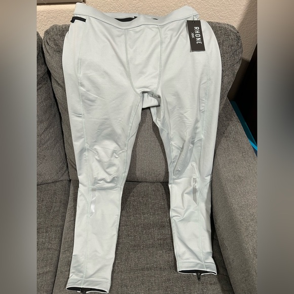 Rhône Thermal Run Fleece Tight Abyss Gray 27” Tight Fit Mens Large New - Picture 1 of 4